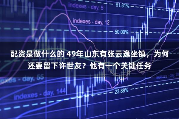 配资是做什么的 49年山东有张云逸坐镇，为何还要留下许世友？他有一个关键任务